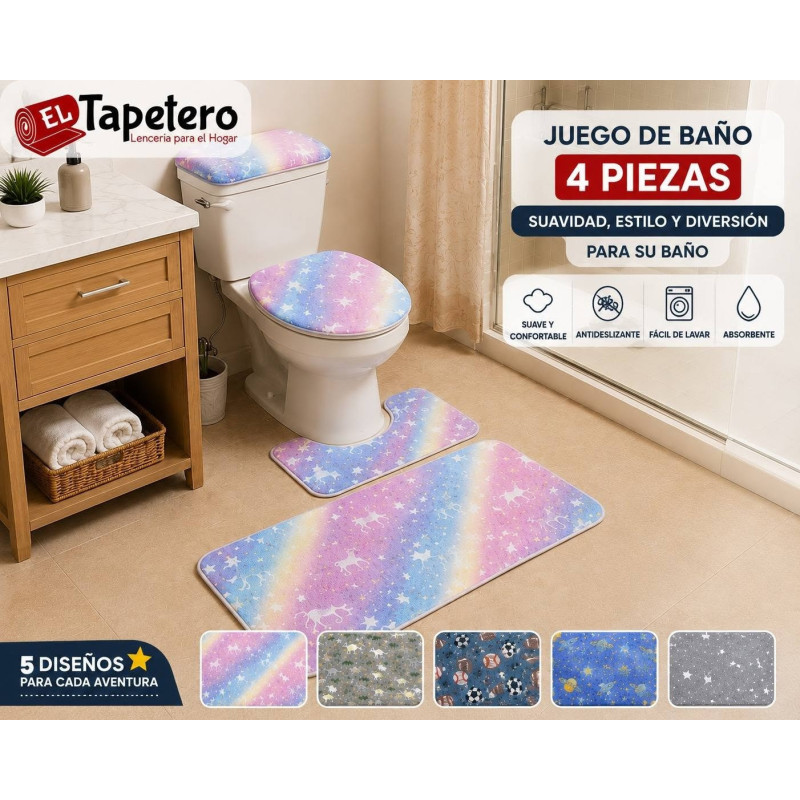 Juego de Tapetes para Baño